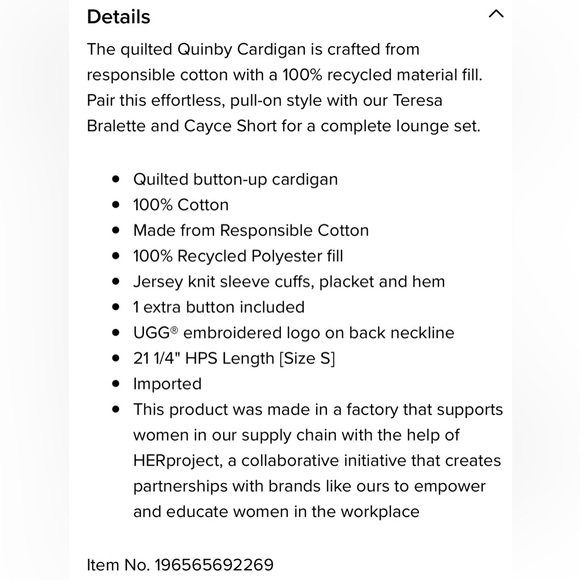 Ugg cardigan (XS) - Picture 15 of 16